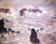 Storm,Coast of Belle-Ile Claude Monet